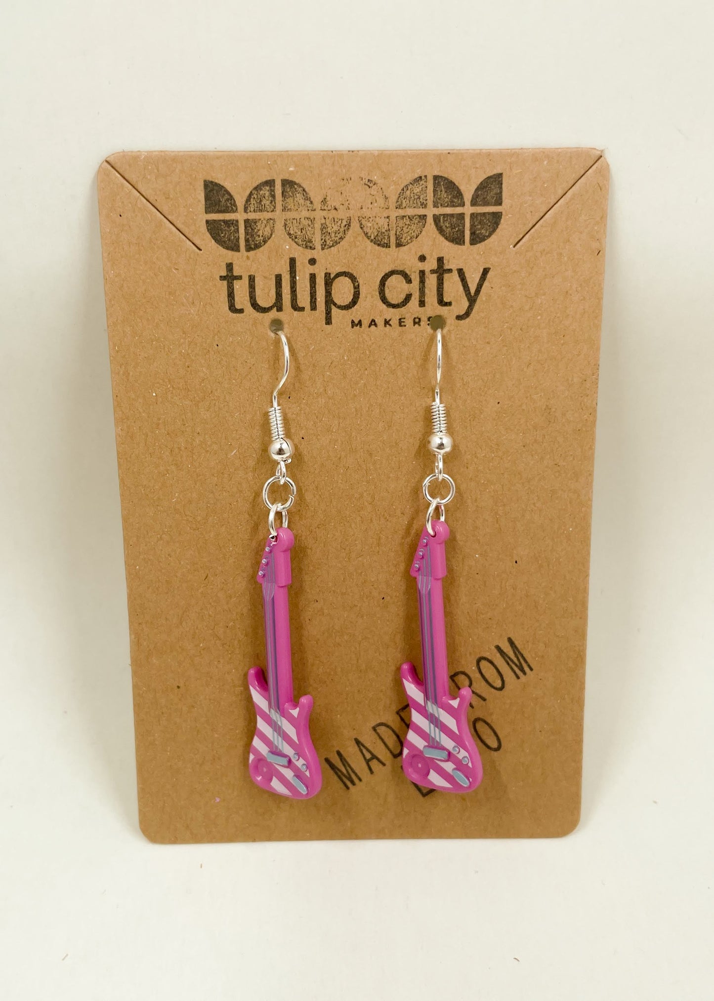 Pink Guitar Dangles