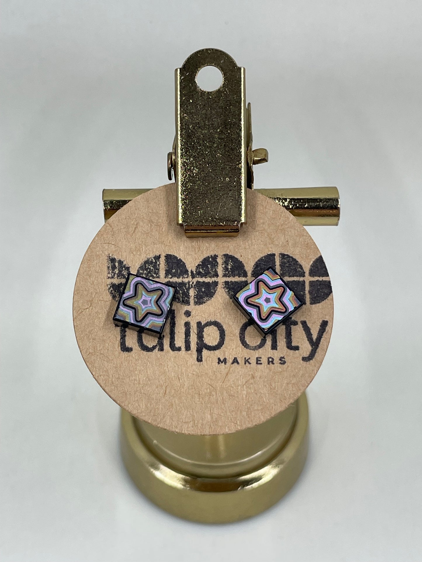 Studs - Silvery Stars