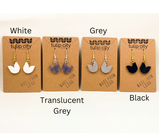 Tulip Earrings - Black