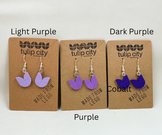 Tulip Earrings - Light Purple