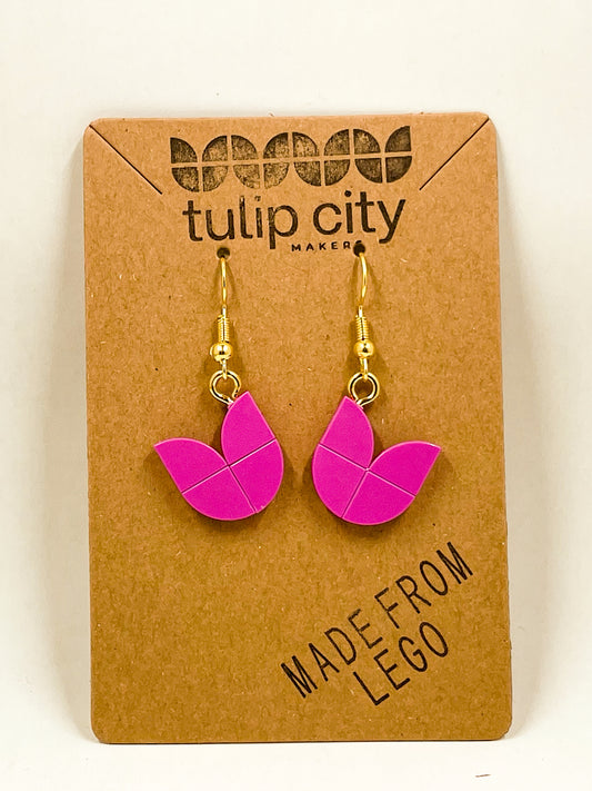 Tulip Earrings - Bubblegum Pink