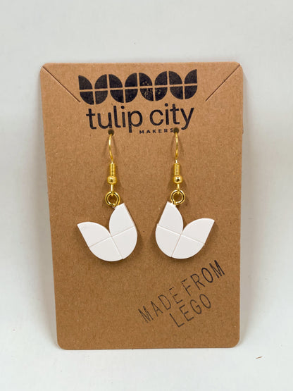 Tulip Earrings - White