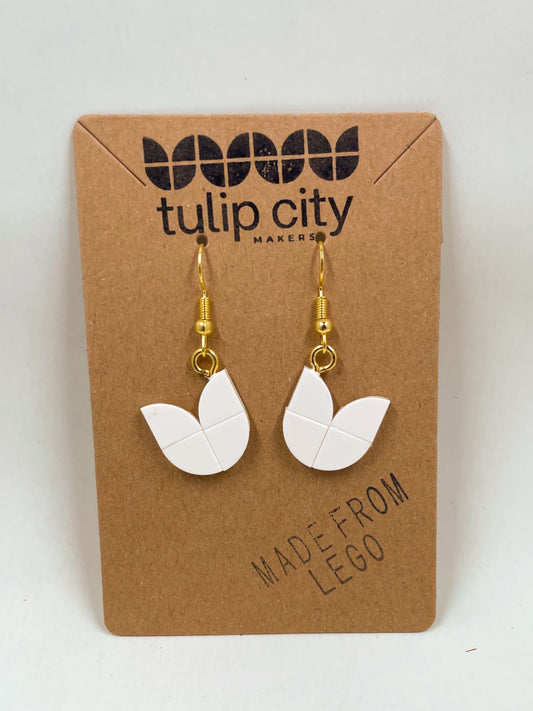 Tulip Earrings - White